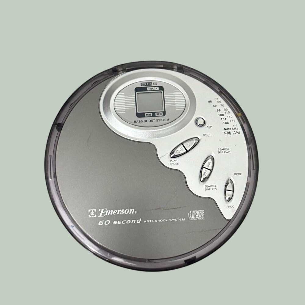 Emerson HD8115 Portable CD Player AM/FM Radio Tested Working Anti Skip y2k tech